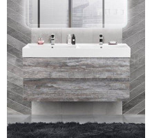 Тумба с раковиной Cezares Molveno 46 120 legno grigio, с раковиной Cezares CZR-MIL-120-2-LVB