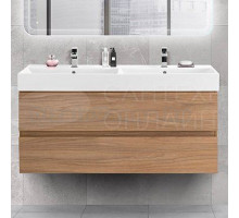 Тумба с раковиной Cezares Molveno 46 120 noce chiaro, с раковиной Cezares CZR-MIL-120-2-LVB