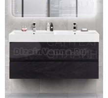 Тумба с раковиной Cezares Molveno 46 120 nero, с раковиной Cezares CZR-MIL-120-2-LVB