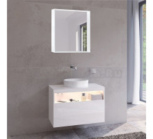 Мебель для ванной Keuco Stageline 32863 80 см, с подсветкой, розеткой и точкой зарядки USB и USB-C, белая