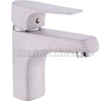 Смеситель для раковины Potato P222-17 P10222-17 дымчатый белый