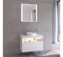 Мебель для ванной Keuco Stageline 32864 80 см, с подсветкой, розеткой и точкой зарядки USB и USB-C, белая