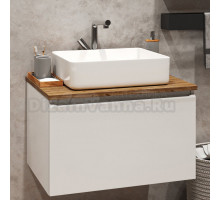 Тумба с раковиной Домино Senator 70, дуб сонома, белая