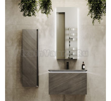 Мебель для ванной Jorno Incline 80, с подсветкой, подвесная, бетон