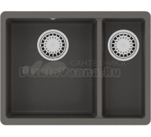 Мойка кухонная Lemark Sinara 550.2-U 9910083 серый шелк