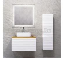 Мебель для ванной Jorno Karat 80, с подсветкой, белая