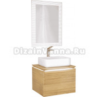 Мебель для ванной Jorno Karat 60, с подсветкой, светлый бук