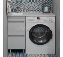 Тумба с раковиной Stella Polar Мадлен 100 под стиральную машину L