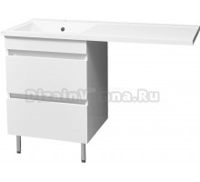 Тумба с раковиной Stella Polar Мадлен 120 под стиральную машину L