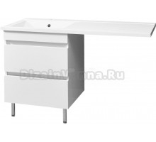 Тумба с раковиной Stella Polar Мадлен 130 под стиральную машину L