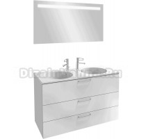 Мебель для ванной Jacob Delafon Odeon Rive Gauche 120, белая, ручки хром