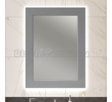 Зеркало Opadiris Луиджи 70 с подсветкой и функцией антизапотевания, серое матовое