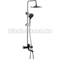 Душевая стойка Frap H42 F2442 хром, черная
