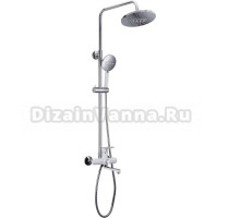 Душевая стойка Frap H49 F2449 хром, белая