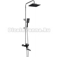 Душевая стойка Frap H57 F2457 хром, черная