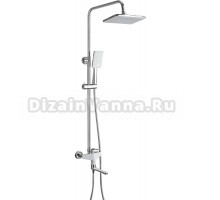 Душевая стойка Frap H58 F2458 хром, белая