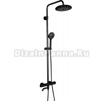 Душевая стойка Gappo G90 G2490-6 с термостатом, черная