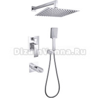 Душевой комплект Gappo G07 G7107-20 С ВНУТРЕННЕЙ ЧАСТЬЮ, хром