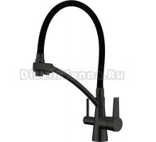 Смеситель для кухни Gappo G4398-16 с гибким изливом, черный