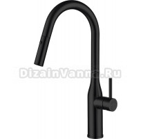 Смеситель для кухни Gappo G4398-46 с выдвижным изливом, черный