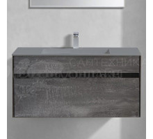 Тумба с раковиной Vincea Chiara 100, камень, с серой раковиной