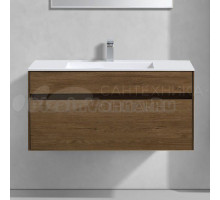 Тумба с раковиной Vincea Chiara 100, дуб табак, с белой раковиной