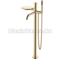Напольный смеситель для ванны с душем Boheme Stick 129-GG gold diamond gold