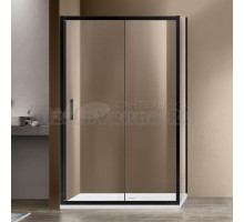 Душевой уголок Vincea Garda VSR-1G1012CLB 120x100 см, профиль черный, стекло прозрачное
