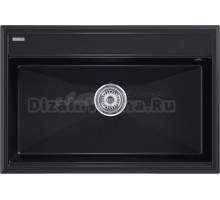 Мойка кухонная Paulmark Stepia 750 PM117551-BLM черный металлик
