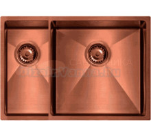 Мойка кухонная Seaman Eco Marino SME-575DL-CS.A L, copper satin