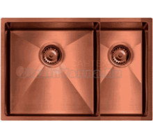 Мойка кухонная Seaman Eco Marino SME-575DR-CS.A R, copper satin