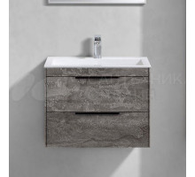 Тумба с раковиной Vincea Chiara 2D 60, 2 ящика, камень, с белой раковиной