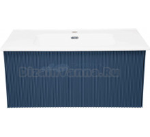 Тумба с раковиной La Fenice Terra 80 синяя