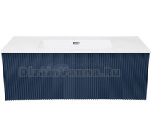 Тумба с раковиной La Fenice Terra 100 синяя