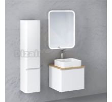 Мебель для ванной Raval Morelle 60, подвесная, белая, охра