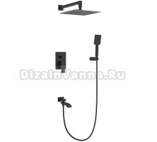 Душевой комплект Gappo G07-6 G7107-6 С ВНУТРЕННЕЙ ЧАCТЬЮ, черный