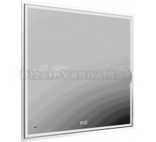 Зеркало Kerama Marazzi Tecno 90 белое, с увеличением и подсветкой