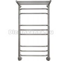 Полотенцесушитель водяной EWRIKA Сафо БР3 100х50, хром, с полкой, с монтажным набором