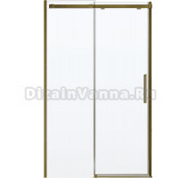 Душевая дверь в нишу Veconi Vianno VN70G-120-01-C4 120 см, профиль брашированное золото