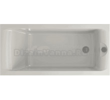 Акриловая ванна EUROLUX Qwatry 150х70, с ножками