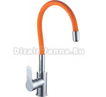 Смеситель для кухни Zollen Rhein 453442 с гибким изливом, оранжевый