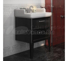 Тумба с раковиной Kerama Marazzi Pompei N 60 черная, с 2 ящиками