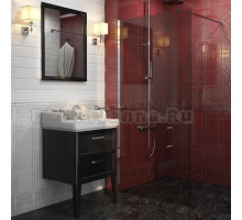 Мебель для ванной Kerama Marazzi Pompei N 60 черная, с 2 ящиками