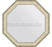 Зеркало Evoform Octagon BY 7422 60х60 брашированное серебро, в багетной раме