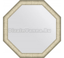 Зеркало Evoform Octagon BY 7423 70х70 брашированное серебро, в багетной раме