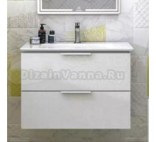 Тумба с раковиной Kerama Marazzi Piano 75 подвесная, белая глянцевая