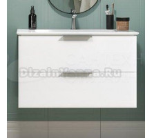 Тумба с раковиной Kerama Marazzi Piano 85 подвесная, белая глянцевая