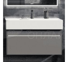 Тумба с раковиной Kerama Marazzi Logica 90 подвесная, стальной серый