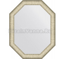 Зеркало Evoform Octagon BY 7425 55х70 брашированное серебро, в багетной раме