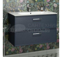 Тумба с раковиной Kerama Marazzi Piano Classic 75 подвесная, ясень синий матовый